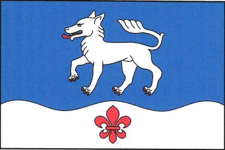 Vlajka obce Vlčeves
