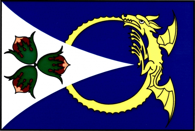 Vlajka obce Líšný