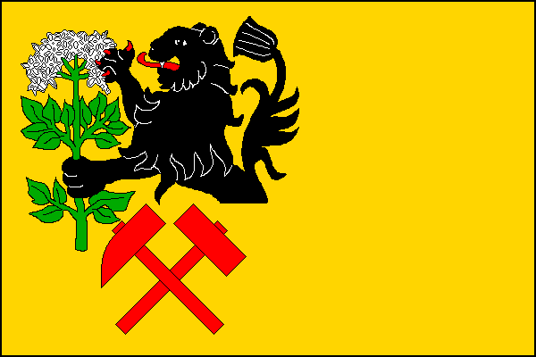 Vlajka obce Kryštofovo Údolí