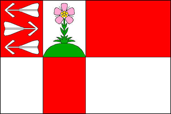 Vlajka obce Kleneč