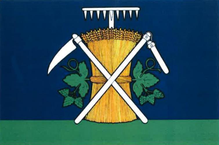 Vlajka obce Lenešice