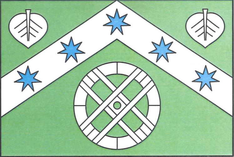 Vlajka obce Zubrnice