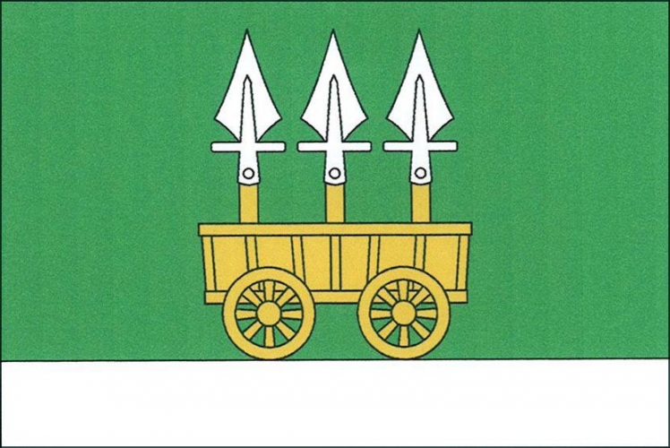 Vlajka obce Bojiště