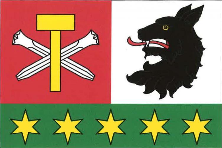 Vlajka obce Kamenná Lhota