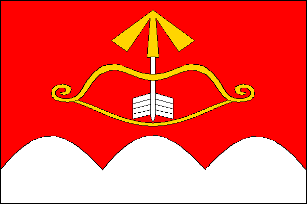 Vlajka obce Stříbrné Hory