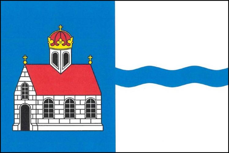 Vlajka obce Chlumec nad Cidlinou