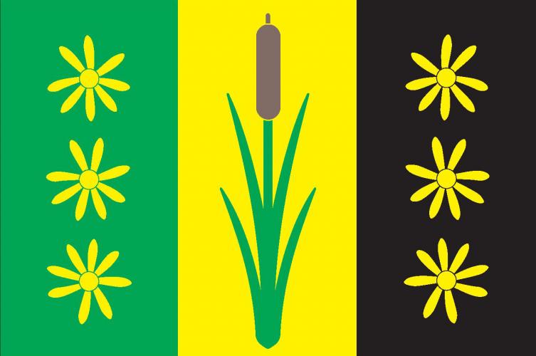 Vlajka obce Nová Ves u Bakova