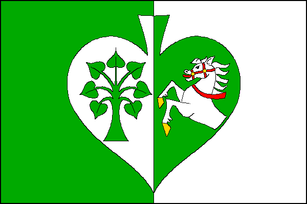 Vlajka obce Pokřikov