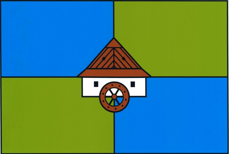 Vlajka obce Vysočina