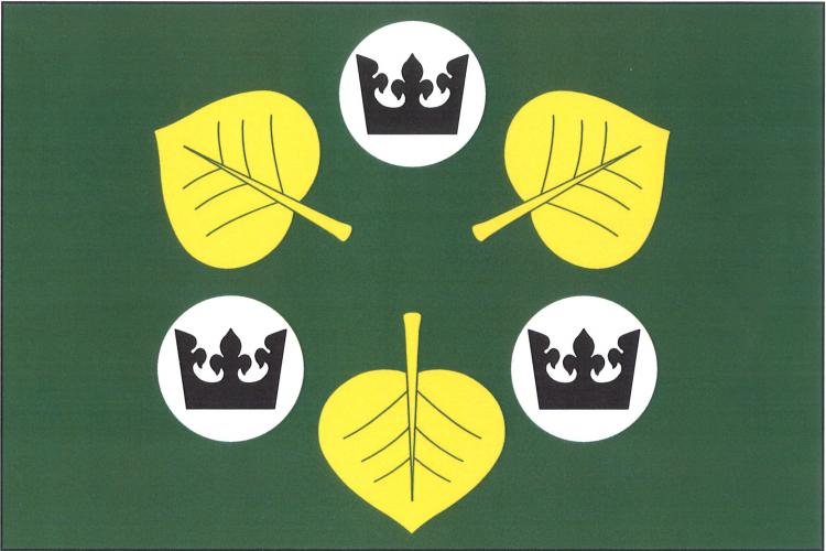 Vlajka obce Zelenecká Lhota