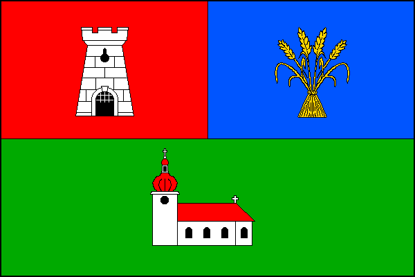 Vlajka obce Radim