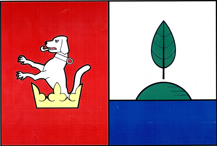 Vlajka obce Ostrov