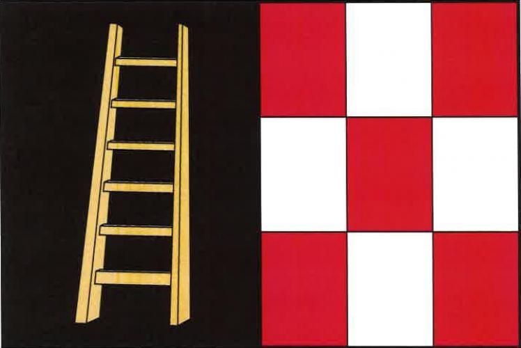 Vlajka obce Lázně Bohdaneč