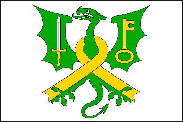 Vlajka obce Rohovládova Bělá