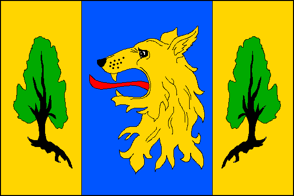 Vlajka obce Vlčí Habřina