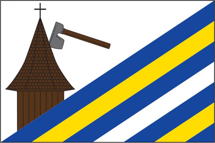 Vlajka obce Bílý Újezd