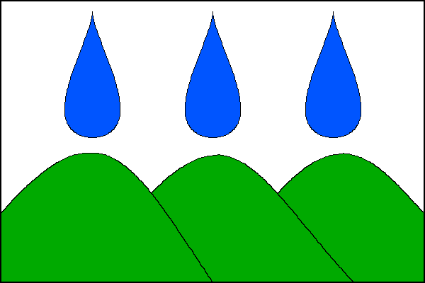 Vlajka obce Deštné v Orlických horách