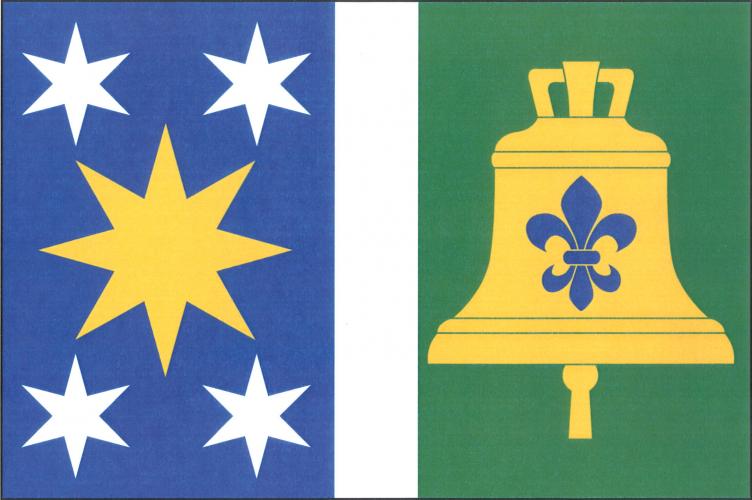 Vlajka obce Třebčice