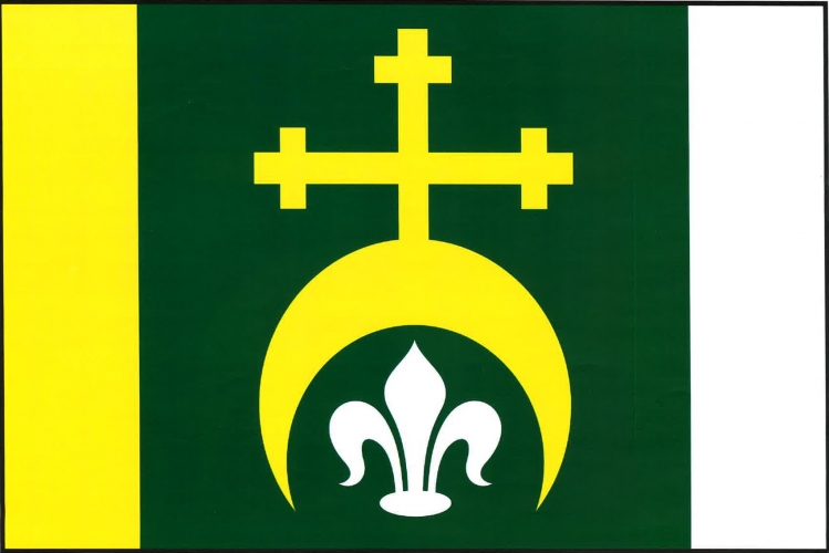 Vlajka obce Zahrádka