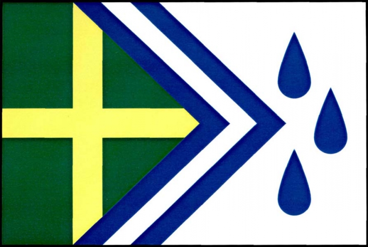 Vlajka obce Široký Důl