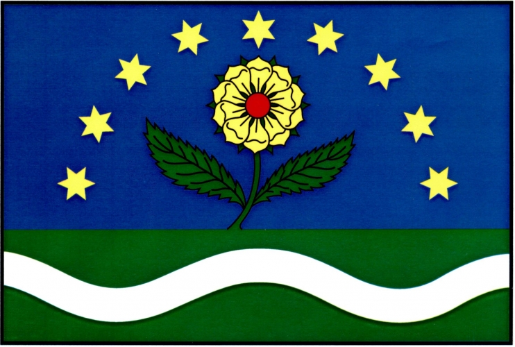 Vlajka obce Orlické Podhůří