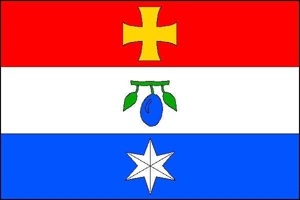 Vlajka obce Borotín