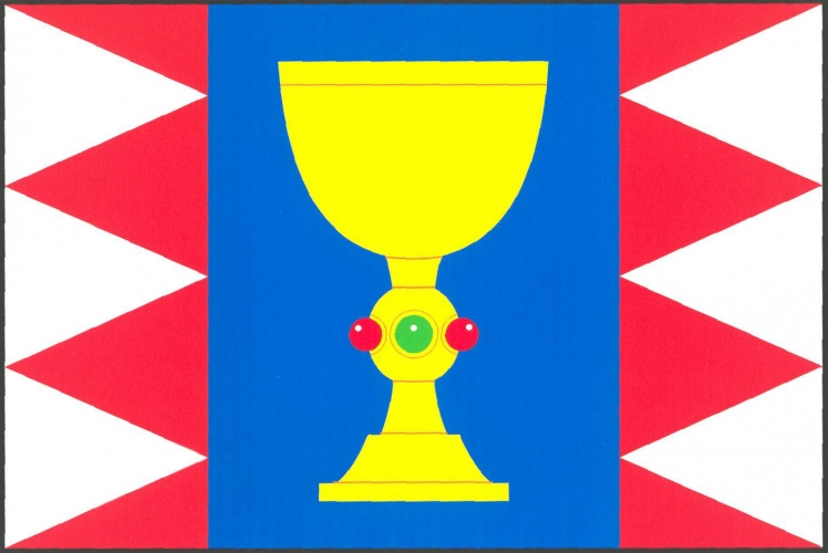 Vlajka obce Dlouhá Lhota