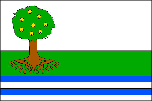 Vlajka obce Jabloňany
