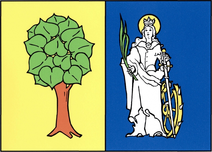 Vlajka obce Šebrov-Kateřina