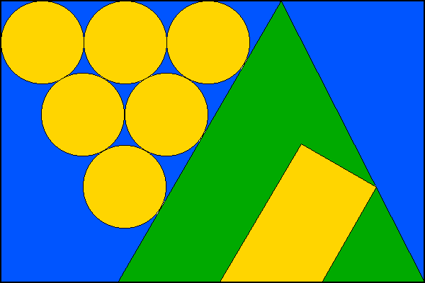 Vlajka obce Blučina