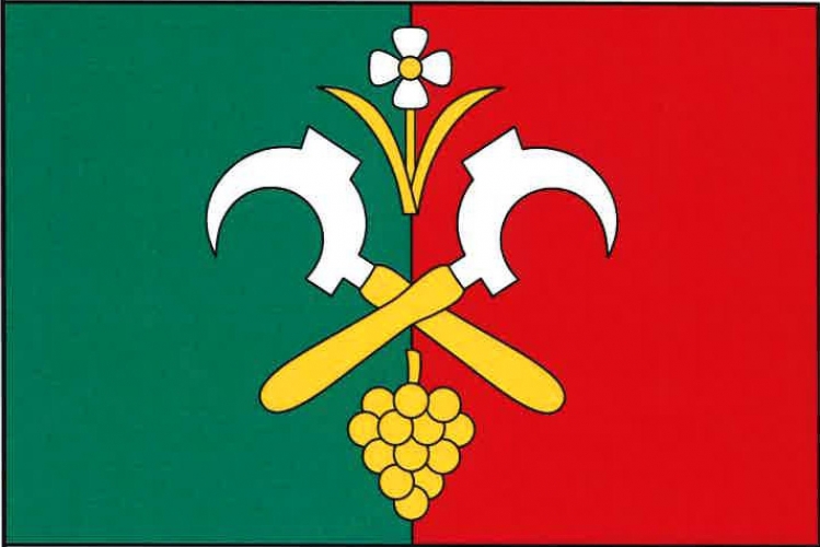 Vlajka obce Moravské Bránice