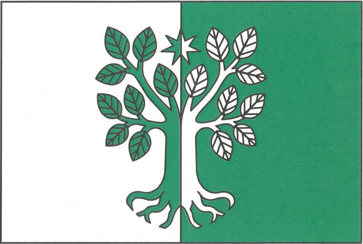 Vlajka obce Nelepeč-Žernůvka