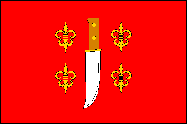 Vlajka obce Milovice