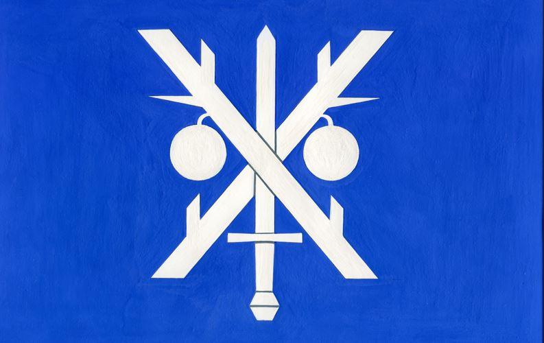 Vlajka obce Podkopná Lhota