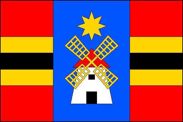 Vlajka obce Kuželov