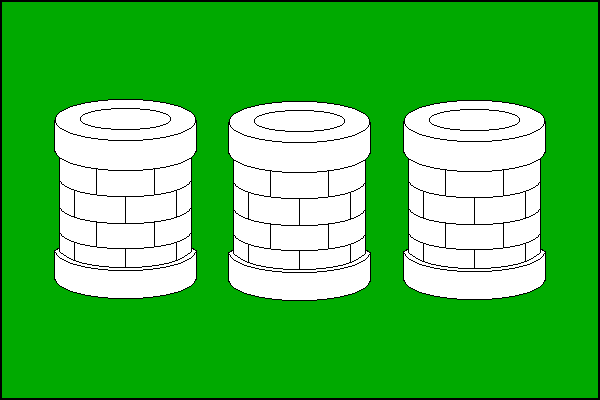 Vlajka obce Tři Studně