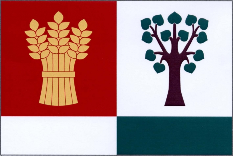Vlajka obce Bařice-Velké Těšany