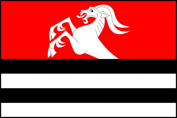 Vlajka obce Bystřice pod Hostýnem