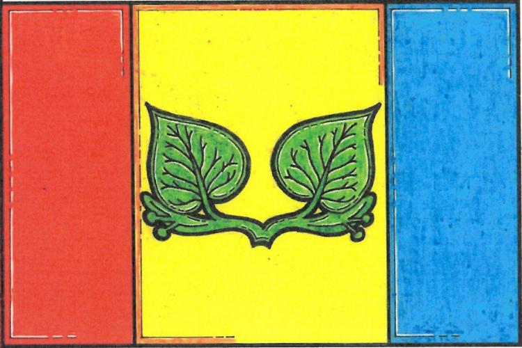 Vlajka obce Bílovice-Lutotín