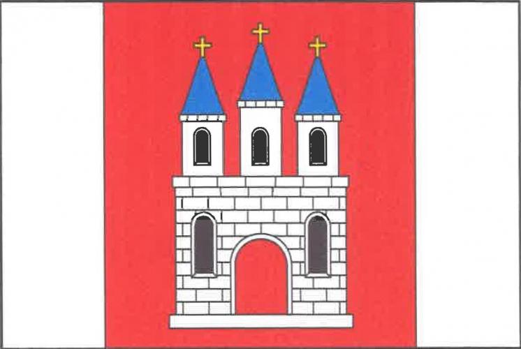 Vlajka obce Kostelec na Hané