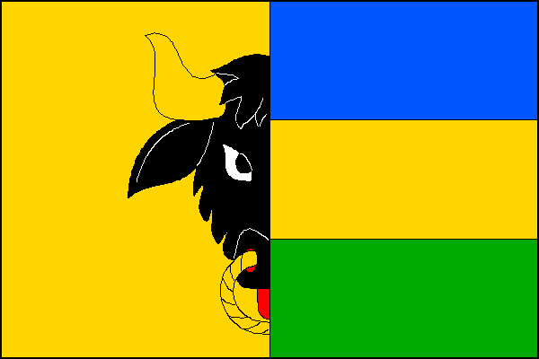 Vlajka obce Němčice nad Hanou