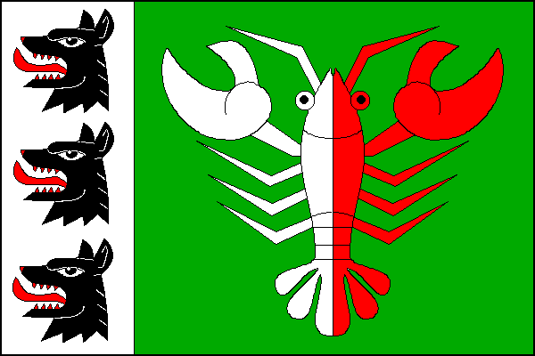 Vlajka obce Raková u Konice