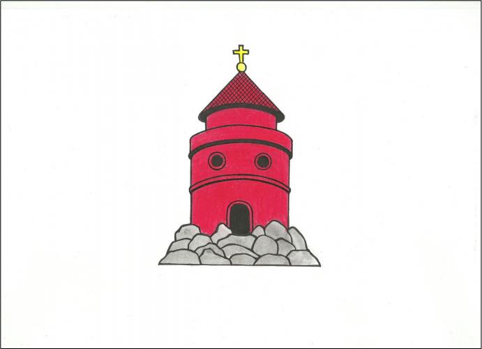 Vlajka obce Dalešice