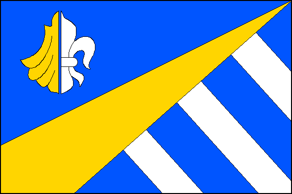 Vlajka obce Hrutov