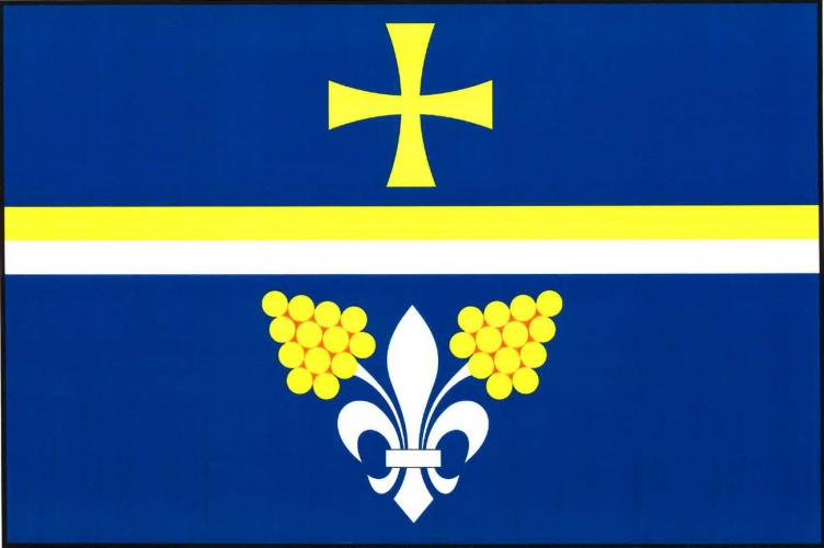Vlajka obce Popovice