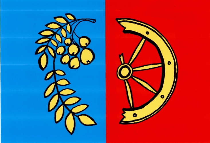 Vlajka obce Zlámanec