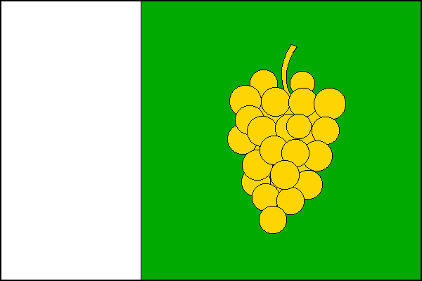 Vlajka obce Milešovice