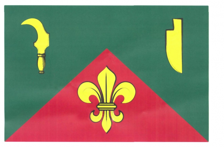 Vlajka obce Kubšice