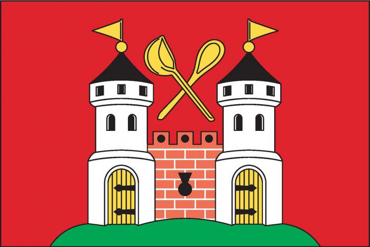 Vlajka obce Olbramkostel