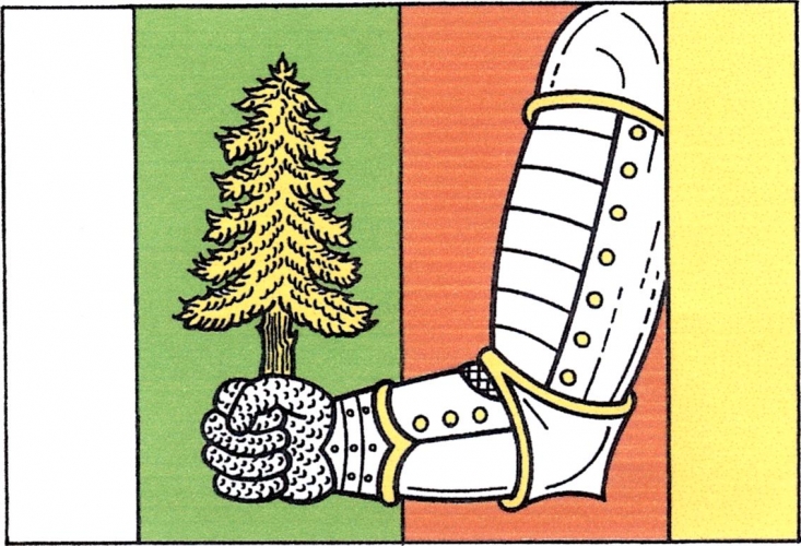 Vlajka obce Býšovec